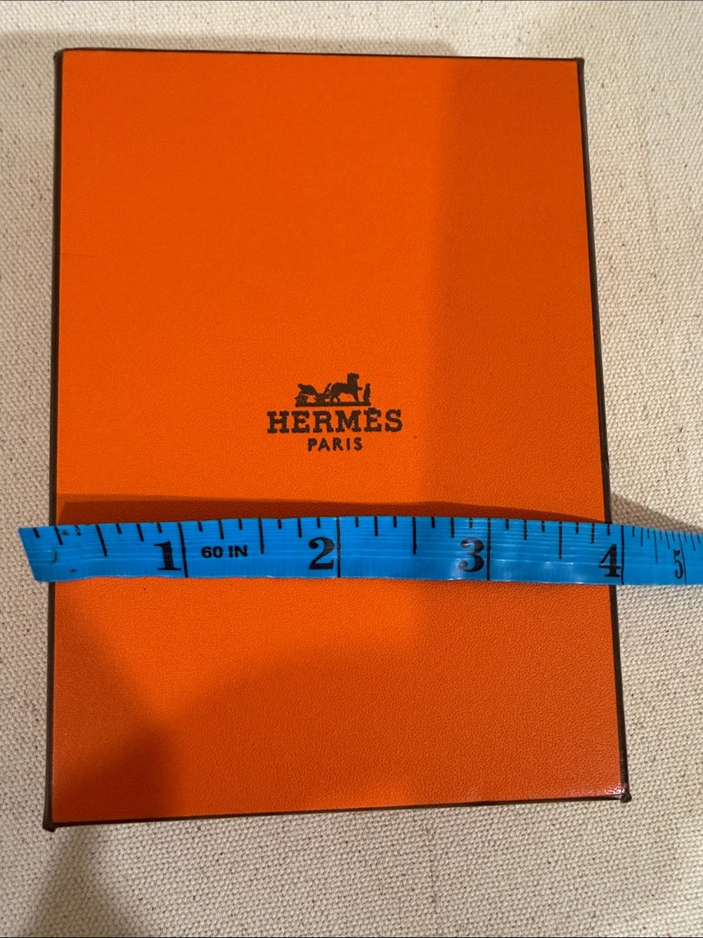 Hermès Orange empty Box - Black Logo Hermes necktie, Belt or a wallet gift box - Picture 4 of 5